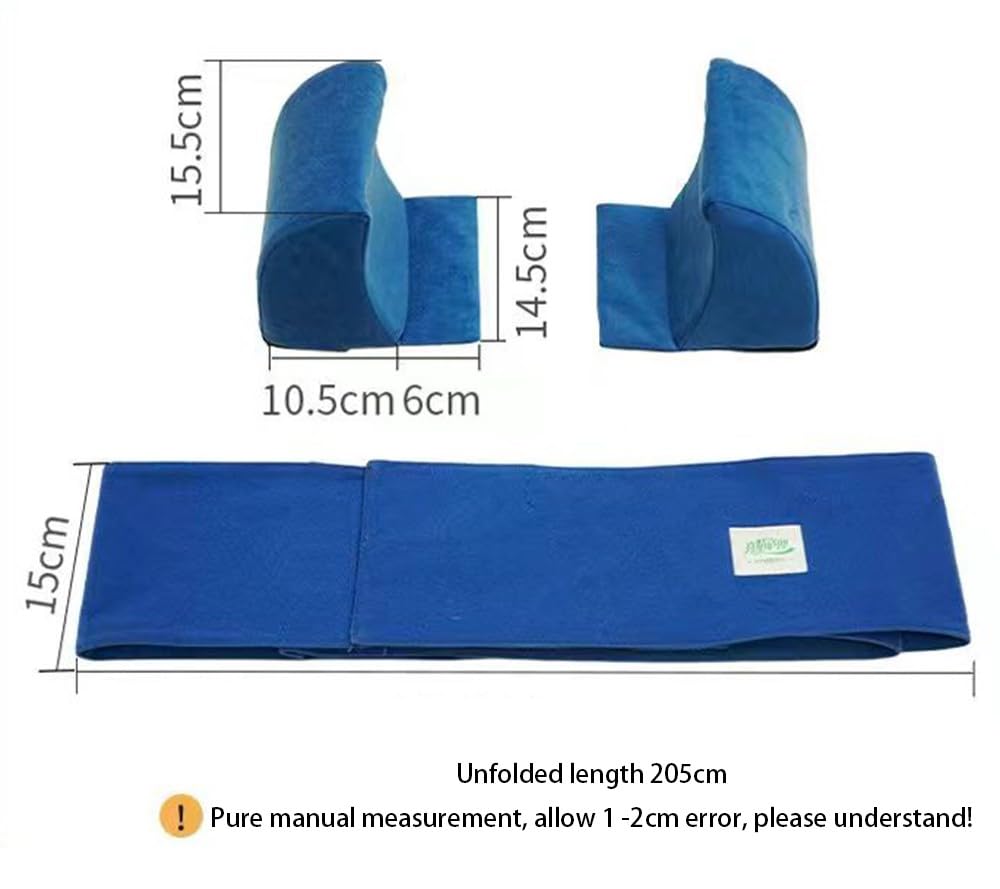 Genérico Protectores Laterales para Sillas De Ruedas, Cojines De Soporte Postural, Cintura Ajustable, Núcleo De Espuma De Alta Densidad, Adecuados para Camas Y Sillas De Ruedas