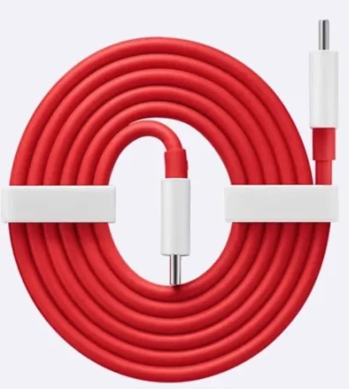 Colore: Rosso Audiosystem Cavo Usb Oneplus Type C/C Rosso per Carica Batterie da 30W e 65W Warp Charge per 7T/ 8 PRO/ 9/9 PRO/ 10T/ 10 PRO/NORD/NORD 2/ NORD 2T/ 11/Sostituisce l\'Originale