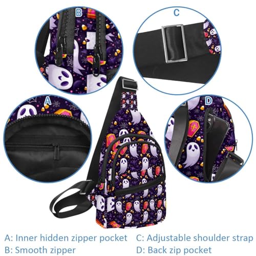 Bolso bandolera unisex con estampado de cactus y tejido impermeable 4