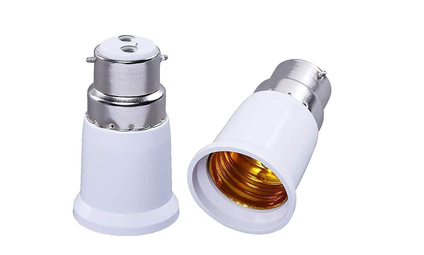 See full amazon price history chart for DIKANSHA® B22 to E27 Bulb Convertor Holder | Lamp Base Socket | Screw to Light Bulb Adapter Converter for Metal ED Halogen | CFL LED Halogen | Lamp Base Adapter (Copper, White,) (Pack of 2) DIKANSHA® B22 to E27 Bulb Convertor Holder | Lamp Base Socket | Screw to Light Bulb Adapter Converter for Metal ED Halogen | CFL LED Halogen | Lamp Base Adapter (Copper, White,) (Pack of 2) (B0BQJPWMSZ) Amazon Price History, Amazon Price Tracker