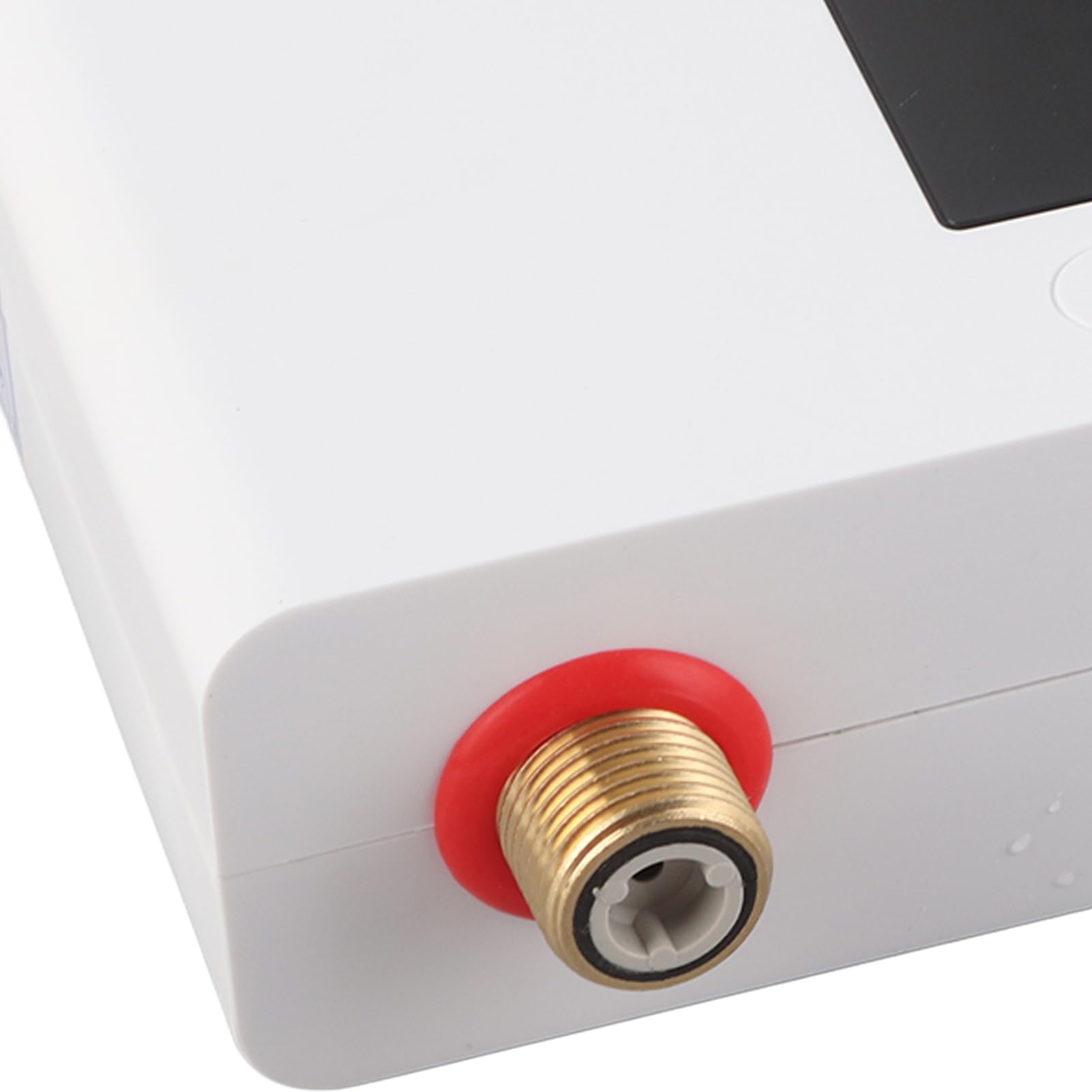 Dioche Calentador de Agua Instantáneo Calentador de Agua Eléctrico Instantáneo sin Tanque de 5500 W, Equipado con Panel Táctil y Control Remoto, Adecuado para Uso en Cocina y Baño, Rango de (WHITE)
