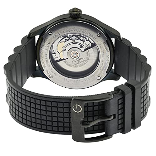 Gevril Men's Automatic Watch from The Canal St. Collection, Stainless Steel case, Rubber Strap3
