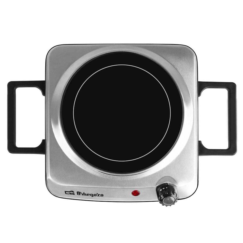 Orbegozo PCE 4050 - Placa vitrocerámica, termostato regulable, cuerpo de acero inoxidable, piloto de funcionamiento, 1200 W
