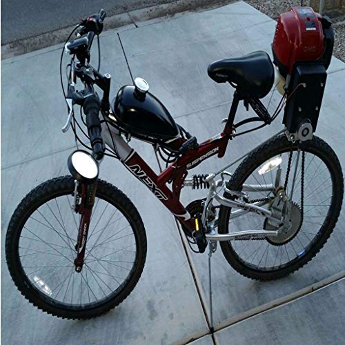 49cc Bike Bicycle Engine Kit, Motorized Bike 4 Stroke, Gas Petrol Motorized Bike Engine Scooter Parts for 26\" Bikes (Shipped from US) (Silver, 49cc) - Thumbnail 5