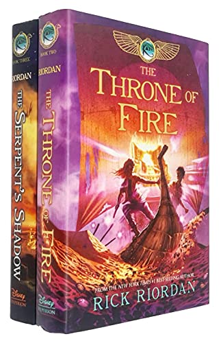 Kane Chronicles Series 2 Books Collection Set By Rick Riordan (Throne of Fire, The Serpent's Shadow)