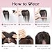 REECHO Human Hair Toppers for Women Real Human Thick Hair Topper Invisible Wiglett for Daily Wear Adding Instant Volume, Gray