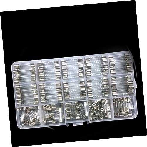 Kit de fusibles de tubo de vidrio OSALADI 1 set rápido estallido surtido para electrodomésticos, electrónicos y automotriz con estuche de almacenamiento miniatura 7