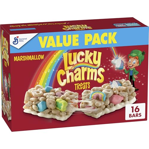 Lucky Charms Breakfast Cereal Treat Bars, Snack Bars, Value Pack, 16 ct
