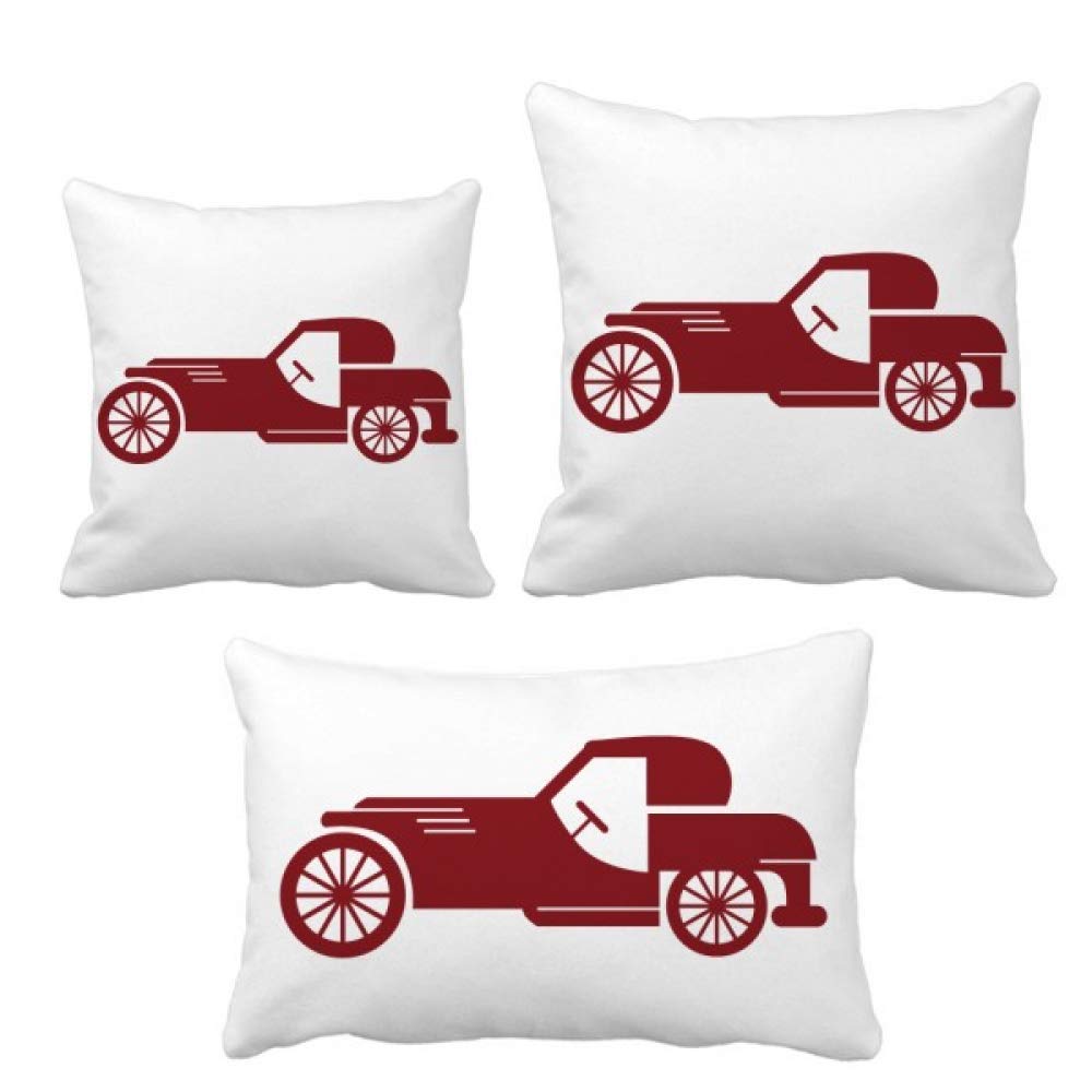 Housse de coussin géométrique aux finitions soignées motif auto