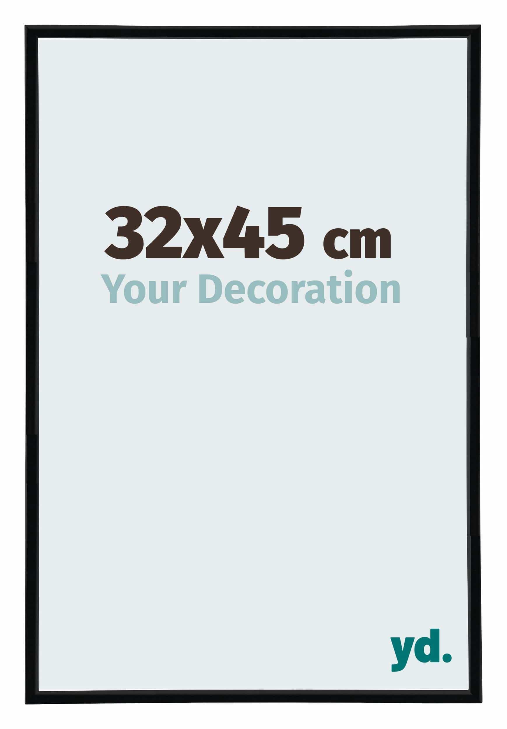 Your Decoration - Picture Frame 32x45 cm - Black High Gloss - Decorative Wall Frame in Plastic with Antireflection - Frame 32x45 - Annecy — image 1