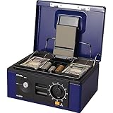 カール事務器(CARL) 手提げ金庫 キャッシュボックス A5 ブルー CB-8570