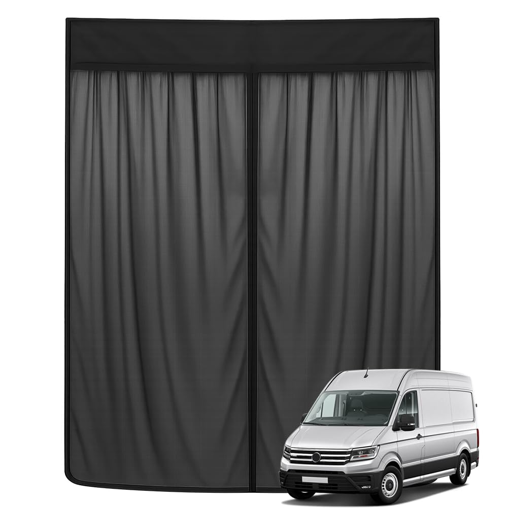 Mosquitera Compatible con VW Crafter II 2017- para Puerta Corrediza | Mosquitera Magnética Protección contra Insectos y Solar, Red de Sombra para Puerta Lateral Camping