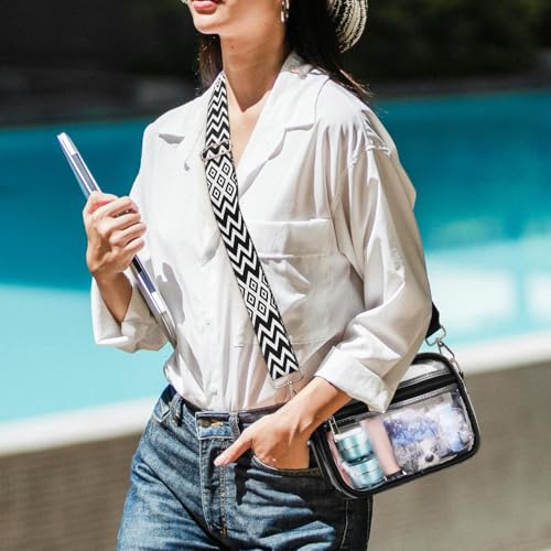 SAFIGLE Clear Bag for Stadium Events：PVC Crossbody Purse with Adjustable Shoulder Strap -Stadium Approved Messenger Bag for Women Men Concerts Sports4