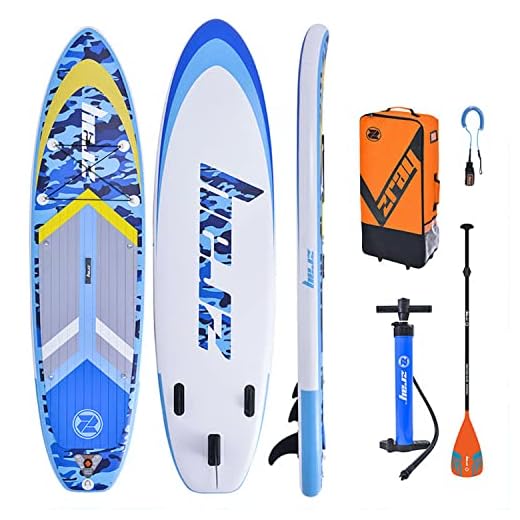 Zray, Camo Blue 10'8", Tabla De Sup, Camuflaje Azul, 10'8", Admirador Unisex