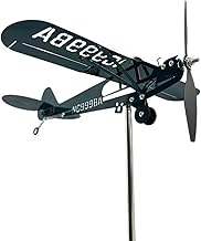 Airplane Wind Spinner | Garden Windmill for Home Decor | Sculpture Aircraft Spinner Outdoor Decoration for Lawn Garden Yard Flight Lovers