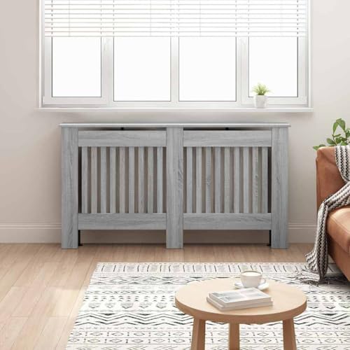 Sophrelle Cubierta de Radiador Gris Sonoma 152 x 19 x 81,5 cm Gris,884084