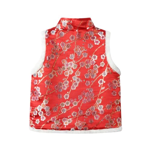 Mud Kingdom Boys Fleece Vest Warm Lining Traditional Chinese New Year Button Up3