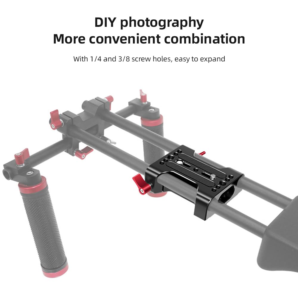Piastra base della fotocamera Design leggero per il di supporto dell'impianto DSLR Lega di alluminio