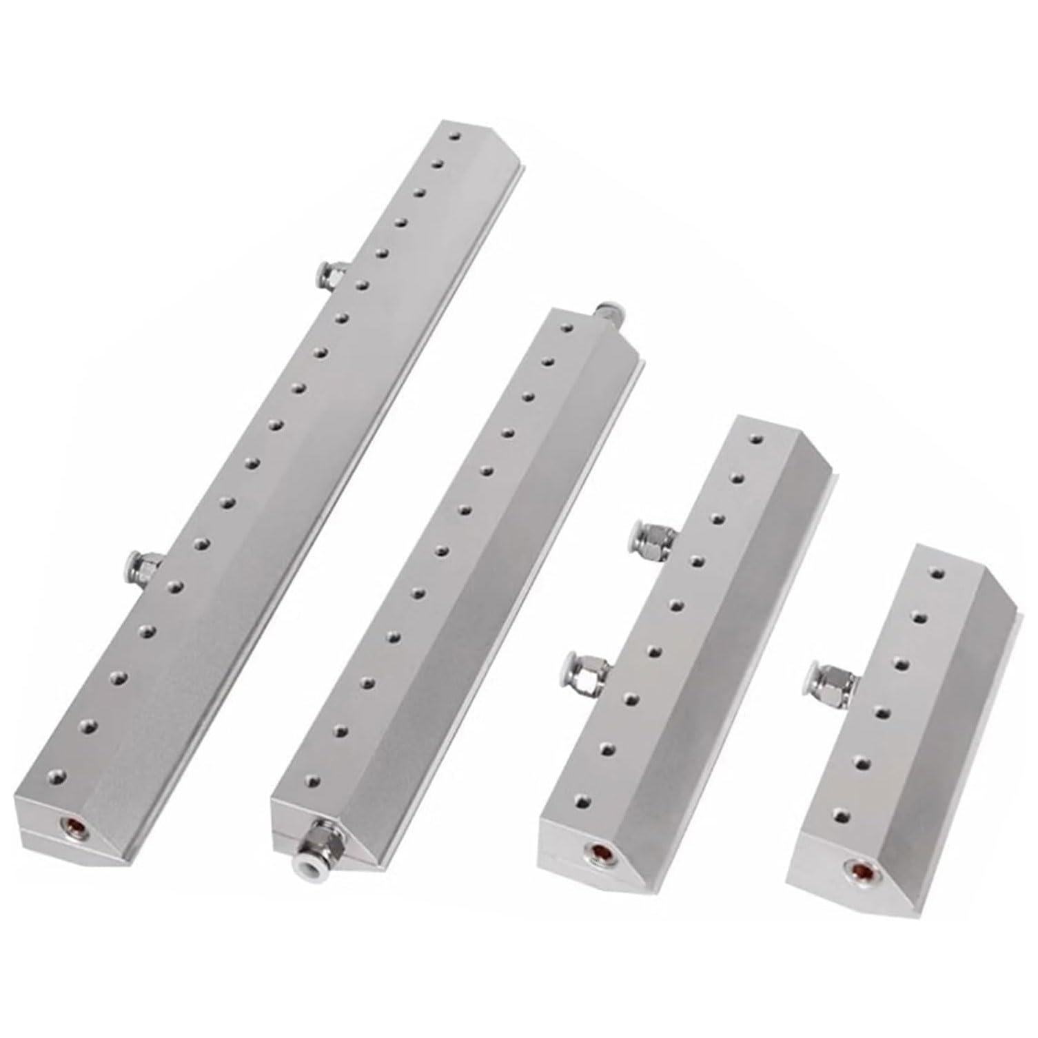 Przemysłowy nóż pneumatyczny, aluminiowe ostrze do wydmuchiwania kurzu, interfejs gwintowy 1/10.2 cm, szczelina wylotowa 0,05 mm, skuteczny do usuwania wody i kurzu w liniach produkcyjnych