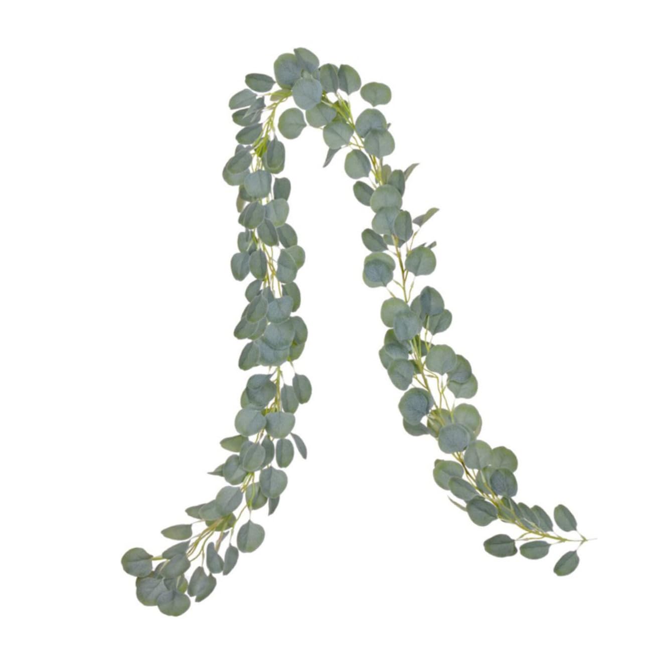 MAGICLULU 3 Stück Simuliertes Eukalyptus-Rattan Stiele gefälschte Outdoor-Pflanzen Girlanden hängende Rebe kunstpflanze Künstliche Pflanzengirlande Weinreben Girlande Green