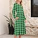 Long Sleeve Dress for Women Loose Crewneck Outfits Casual Flowy Midi Dresses 2025 Fall Fashion Print Vacation Dress