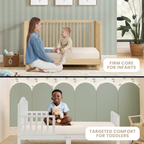Delta Children CleanEarth Certified Organic Crib and Toddler Mattress – GOTS Certified, Non-Toxic Breathable Baby Mattress - Regulates Temperature, 10-Year Warranty - image 2