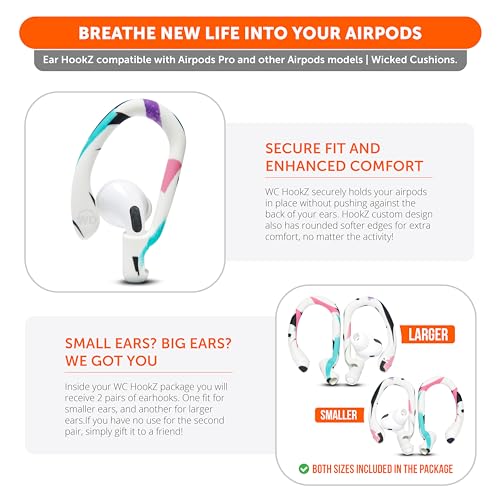 Image of WC HookZ - Over-Ear Hooks for AirPods Pro 1, 2 & AirPods 1, 2, 3