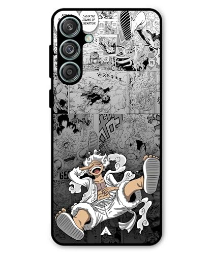 Image of Premium Anime 2 Case for Samsung Galaxy F55 (Glossy Finish) Soft-Touch Metal TPU Back Cover, Shockproof, Designer, Aesthetic Mobile Phone Case
