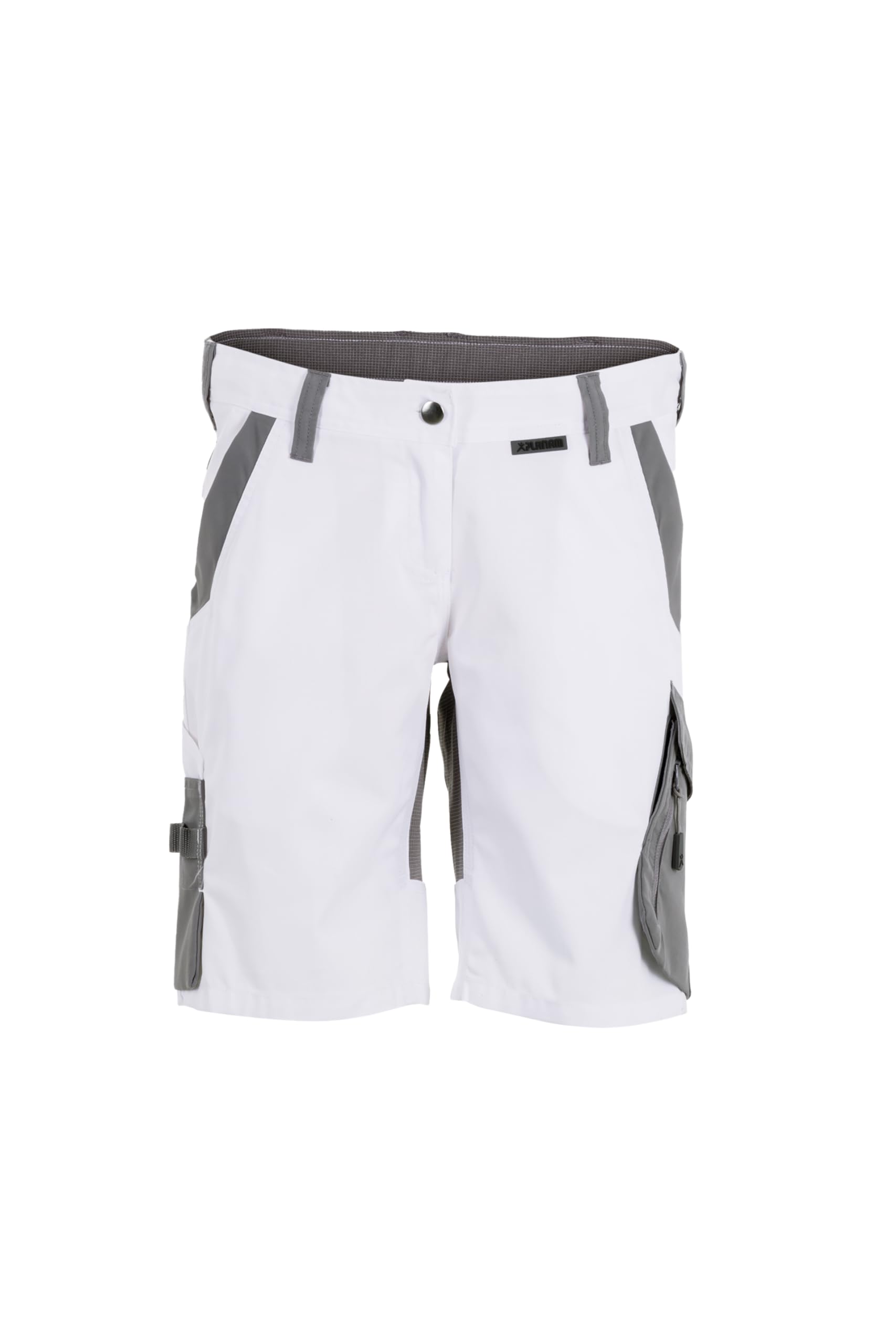Planam Norit Damen Shorts Weiss Zink Modellröße L