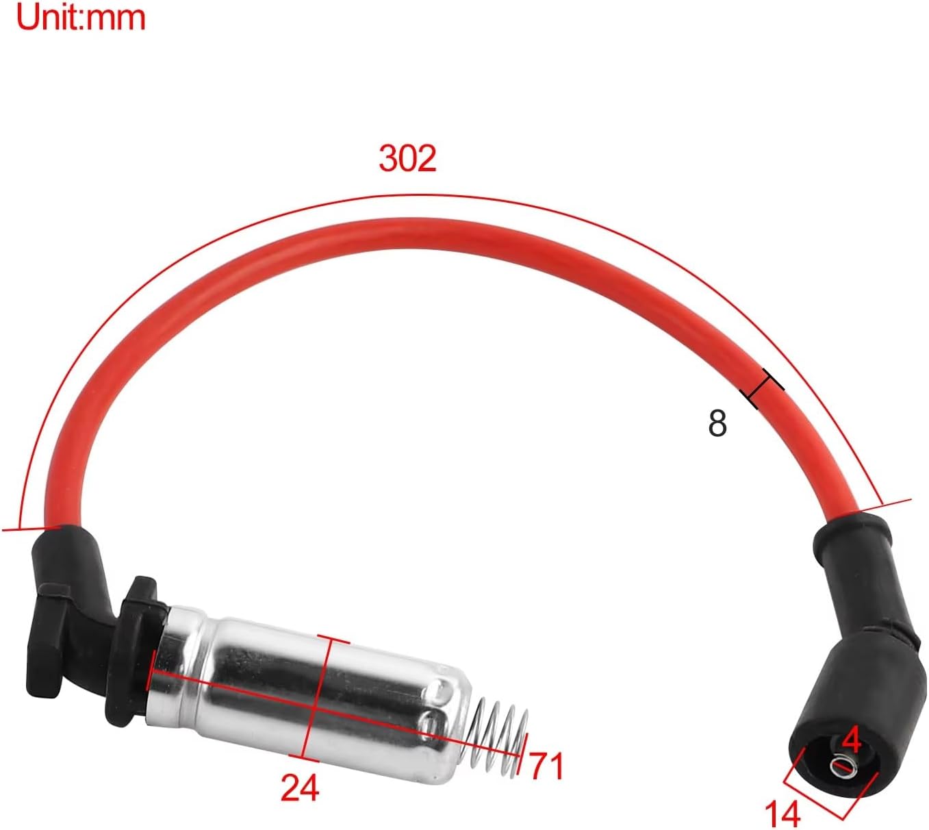 Ignition Cables Compatible with Yukon 1999-2006 Spark Plug Wires Ignition Cable M8-48322 483227831