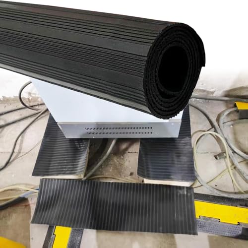 JvFbjLF Manta Aislante de 3 mm de Espesor, 6000 V, Apta for Paneles de Control y transformadores eléctricos. Se Puede Cortar.(Nero)