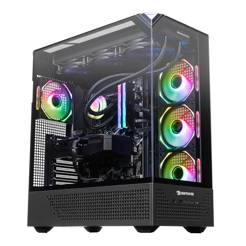 Image of iBUYPOWER Element Pro Gaming PC Desktop Computer AMD Ryzen7 9800X3D CPU, AMD Radeon RX 9070XT 16GB GPU, 32GB DDR5 RGB 5200MHz RAM, 2TB NVMe SSD, Windows 11 Home, Gamer Keyboard and Mouse- EPBA7R97XT02