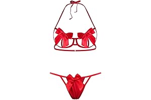 Cute Bowknot Women Babydoll Lingerie Set