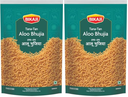 Image of Bikaji Aslee Bikaneri Tana Tan Aloo Bhujia 1 Kg (Pack of 2)
