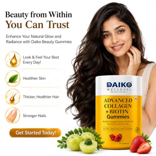 Image of Daiko Glutathione Biotin Gummies for Skin Hair & Nails - 30 Gummies