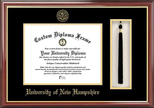 Campus Images NH998PMHGT University of New Hampshire Tassel Box and Diploma Frame, 8" x 10"