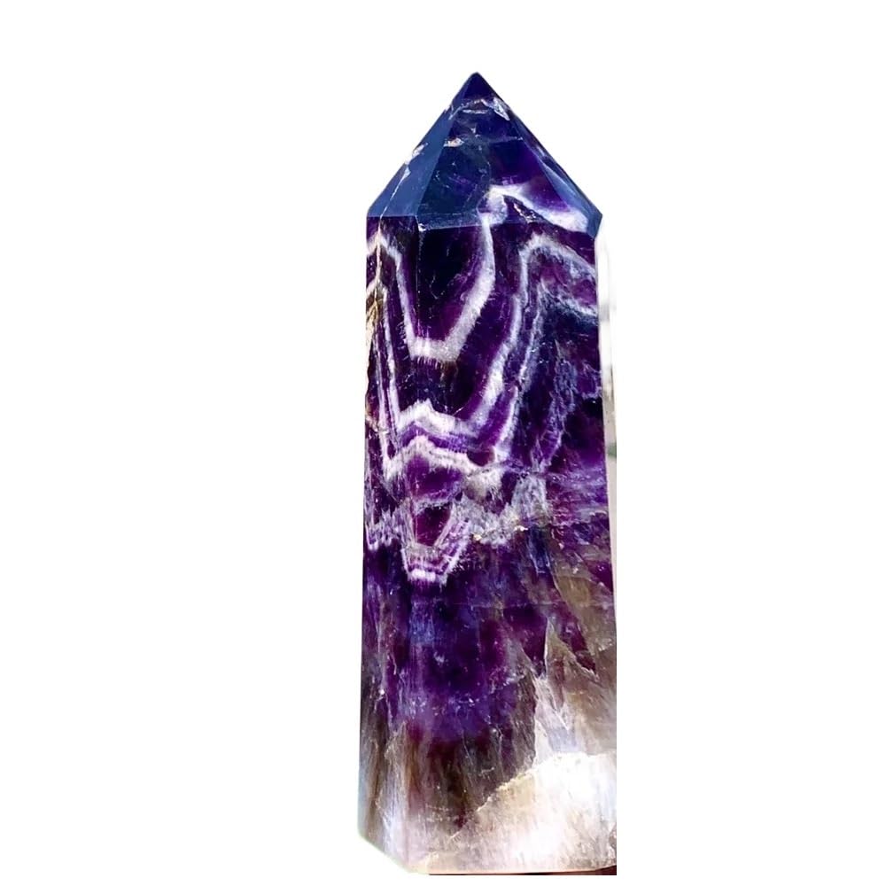 AARTERZZA 1pc 300-400g Dreamy Amethyst Tower Crystal Spiritual Gift