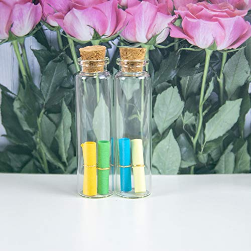 100pcs 20ml Bouteille en Verre Transparent avec Bouchon en Liège,pour la décoration de Bricolage,parfums, Huiles, épices, Breloques, Mariage, Stockage Bijoux, Diamètre 22mm (20ml) - Image 7