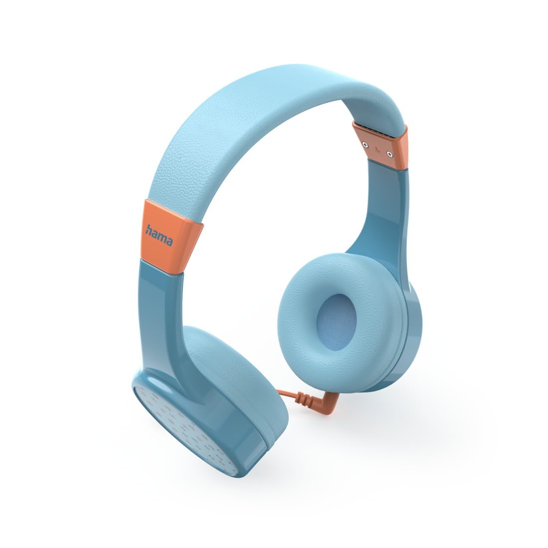 Hama | Auriculares inalámbricos para niños (Cascos Bluetooth con limitador de Volumen, micrófono, Flexibles, Ajustables, hasta 40h música) Azul