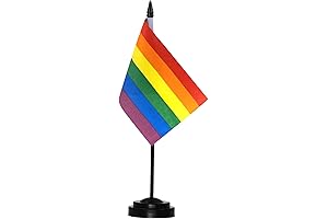 Anley Rainbow Miniature Desk Flag: A Vibrant Symbol of Pride