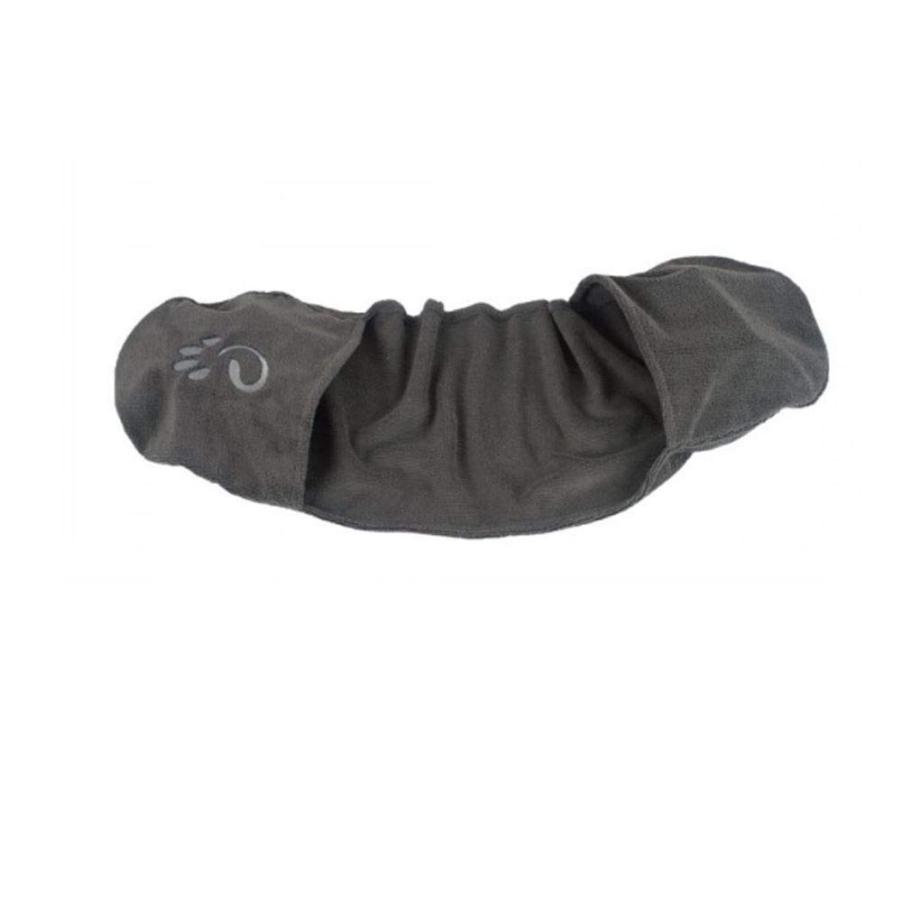 Mountain Paws Super Absorbent Microfibre Dog Towel For Wet & Muddy Dogs | Size: 80 cm x 23 cm | Machine Washable & Dryable, Grey