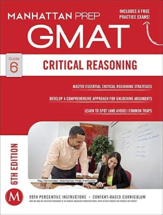 GMAT Critical Reasoning Sixth Edition book cover