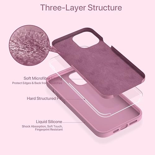 Miniatura 1494 de Miracase - Funda diseñada para iPhone 11 con protector de pantalla, funda de goma de silicona líquida, protección total contra caídas y a prueba