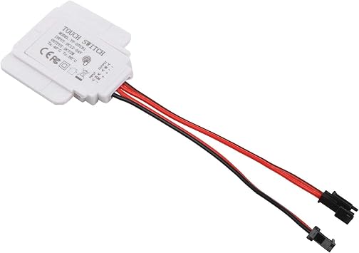 Touch Sensor Control Switch 12V 5A 60W LED Dimmer, Touch Dimmer Switch Accessories for Bathroom Mirror, Makeup Mirror Or Cabinet Mirror Light StripsC
