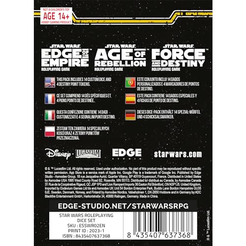 Edge of the Empire RPG: Roleplaying Dice, RPG, Ages 14+, 3-5 Players, Multicolor - Image 2