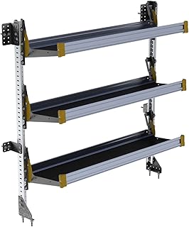 American Truck Equipment Fold-Away Van Shelving Unit, with 3 Shelves, 64