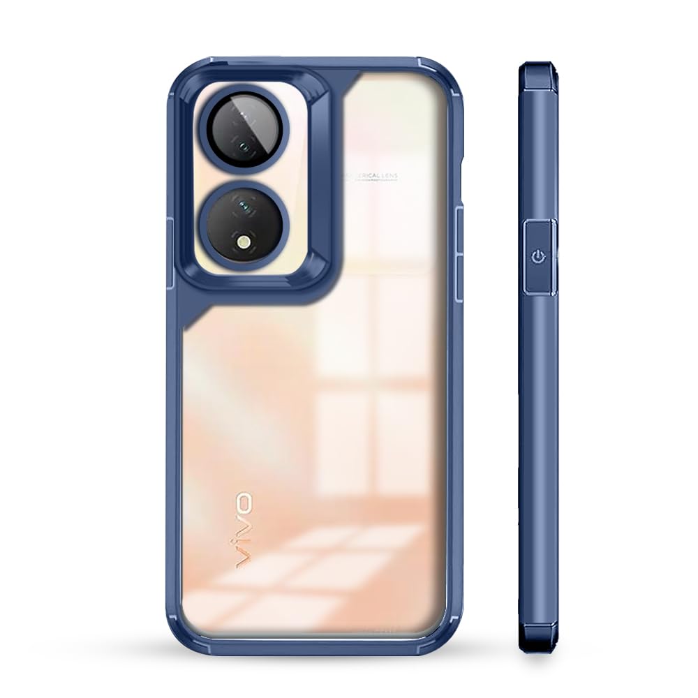 KARWAN®️Designed for Vivo Y100 Case Cover | Hard Plastic Back Cover Compatible with Vivo Y100 (TPU+Polycarbonate ||Electroplated Chrome| Blue (B0D9NWH3KF) Amazon Price History, Amazon Price Tracker