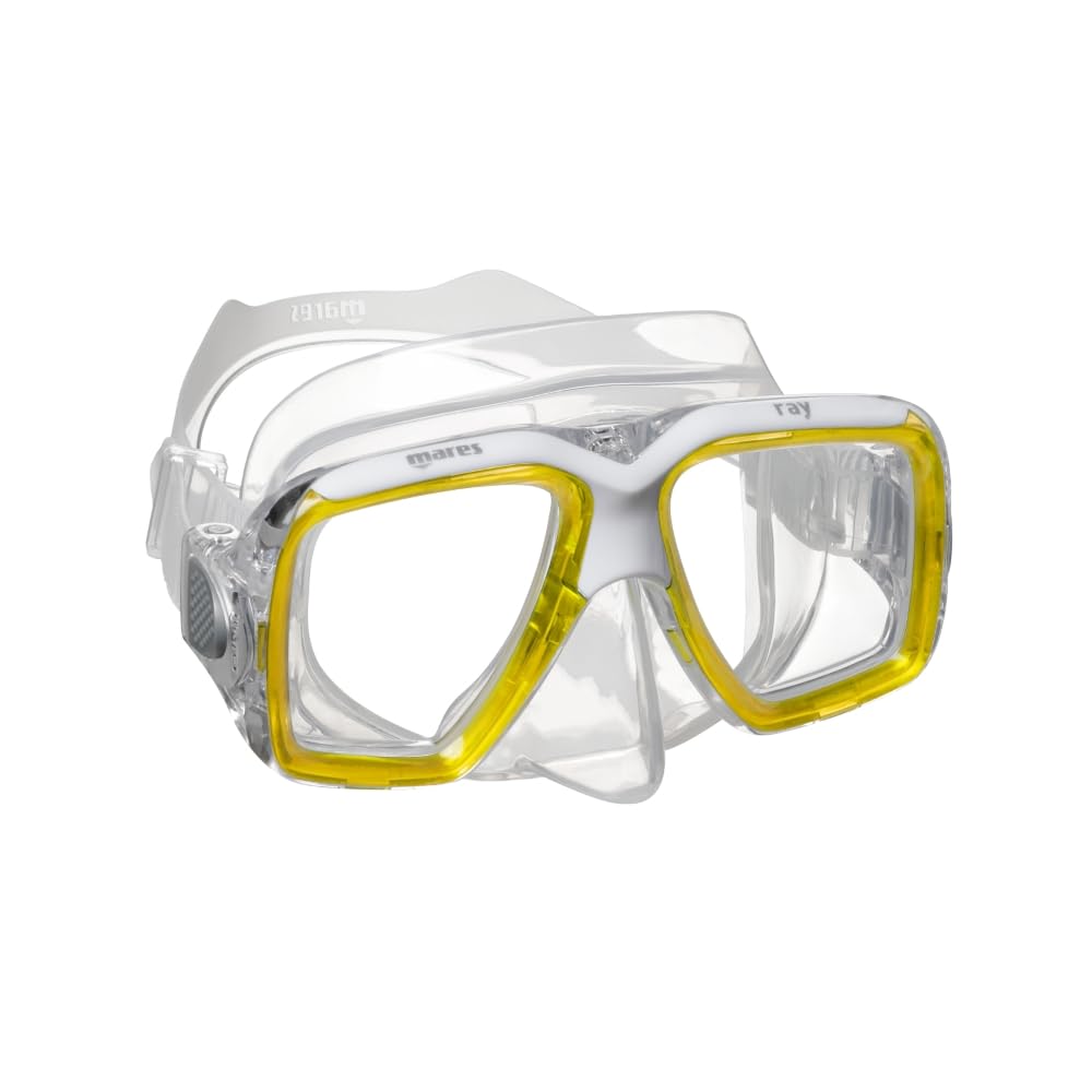 Mares Combo Ray – Set de Snorkel Adulto con máscara de Silicona Personalizable y Tubo Semi-seco con Boquilla de Silicona