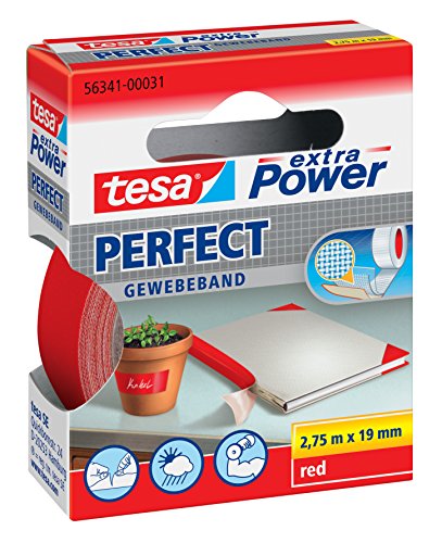 Preisvergleich Produktbild TESA extra Power Gewebeband (19mm, Rot)