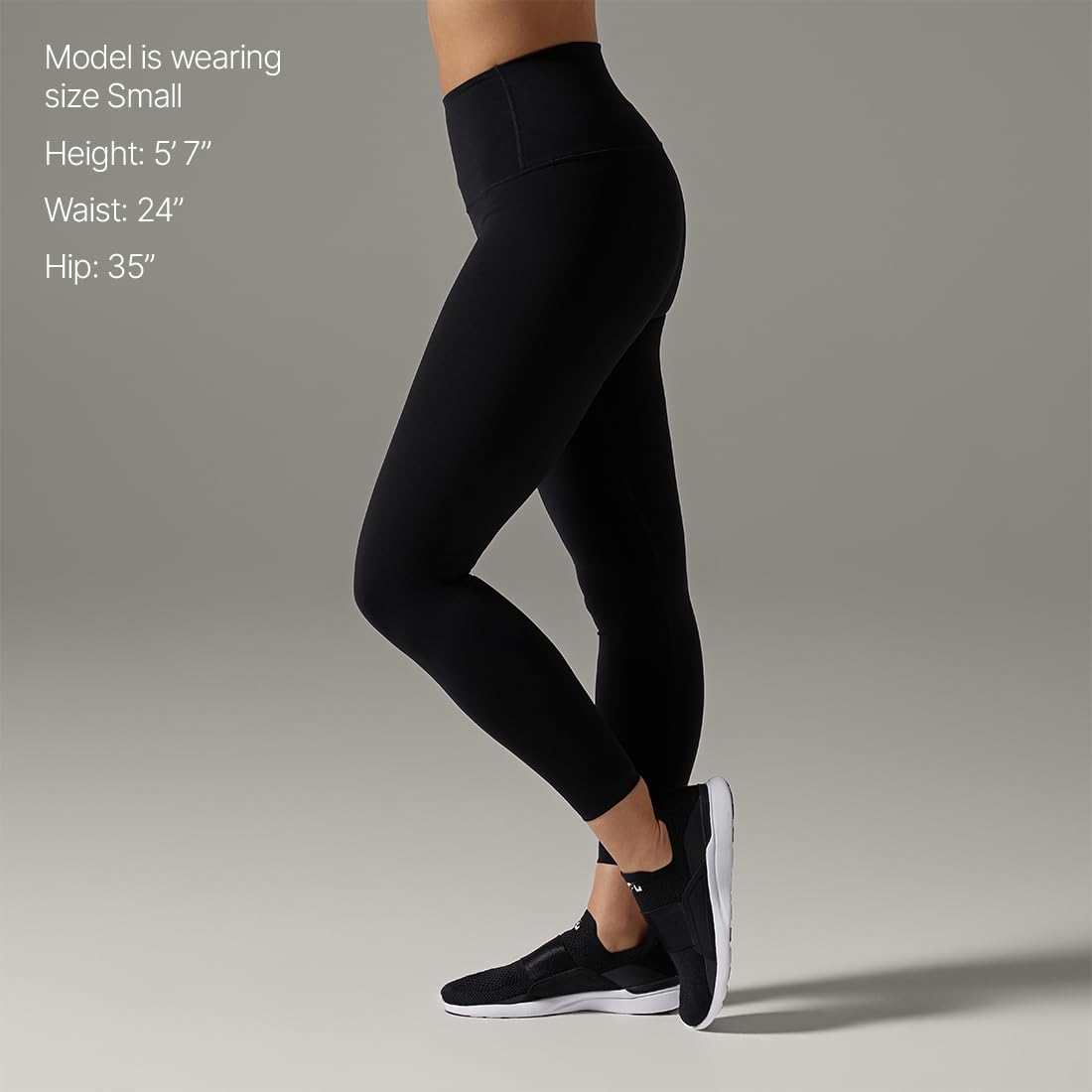 Tavi damskie legginsy z wysokim stanem 7/8 | 61 cm wewnętrzna nogawka, wygodne legginsy z kieszeniami, treningi, studio i ulica